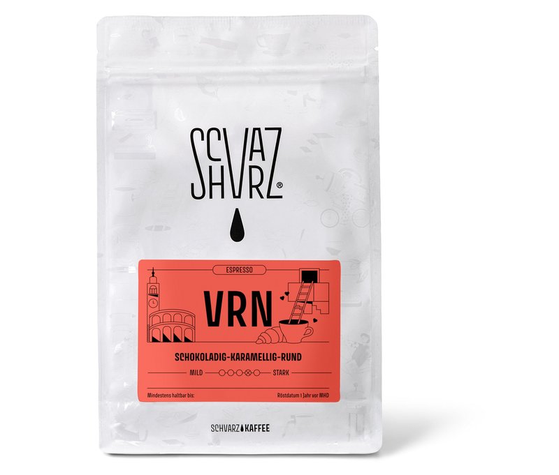Schvarz - VRN Espresso - 350 g Ganze Bohne - Intensität: 4/6