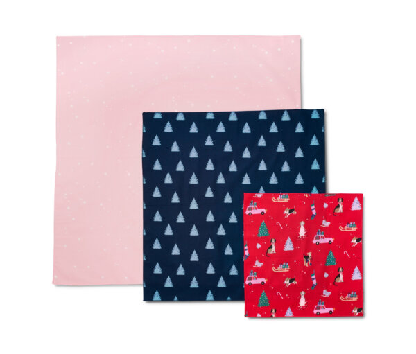 Tchibo - Stoff-Geschenkpapier - blau