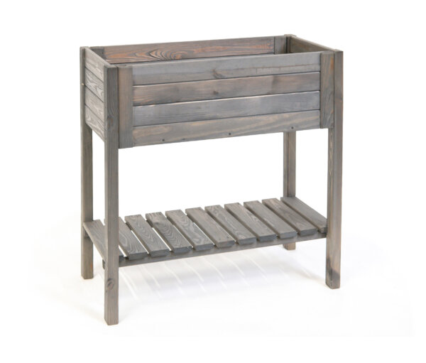 Tchibo - Hochbeet ca. 79 x 79 x 39 cm - 79x39x79cm - grau - Holz