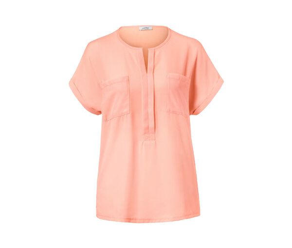 Tchibo - Blusenshirt im Materialmix - Damen - Gr. XL - apricot