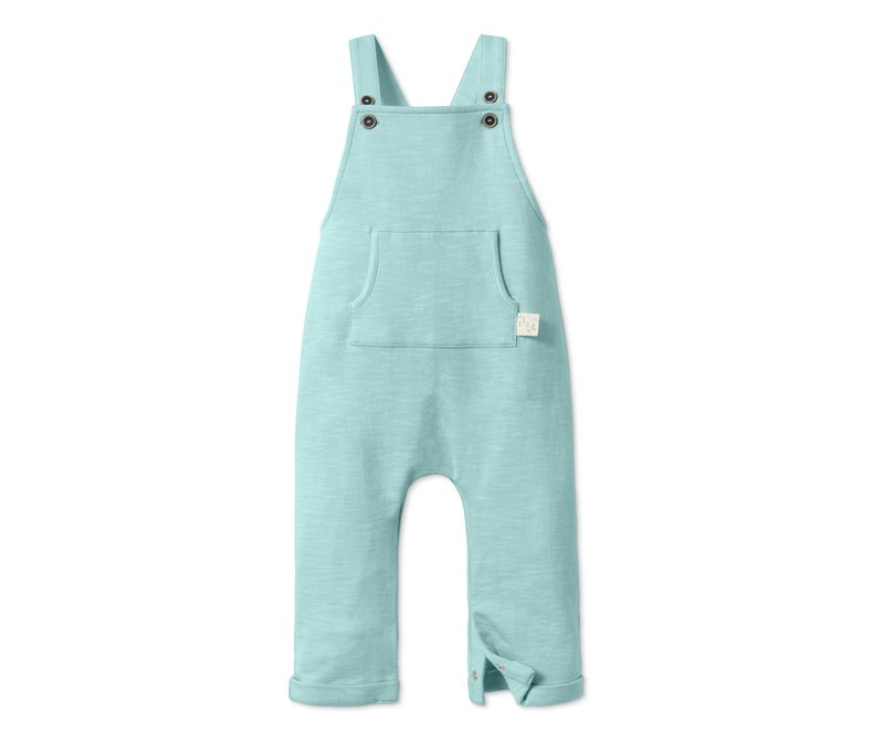 Tchibo - Baumwoll-Latzhose - Gr. 98/104 - hellgrün