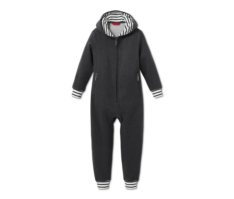 Tchibo - Kinder-Loungeoverall - Herren - Gr. 170/176 - dunkelgrau