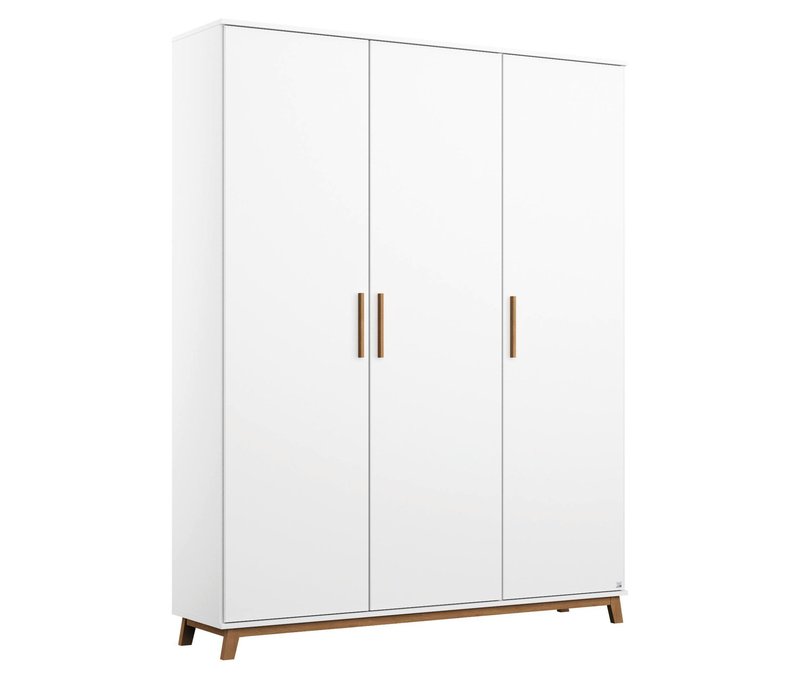 rauch Kleiderschrank »Carlsson« mit Drehtüren - 136x53x203cm - braun - Holz / Holz / Eichenholz