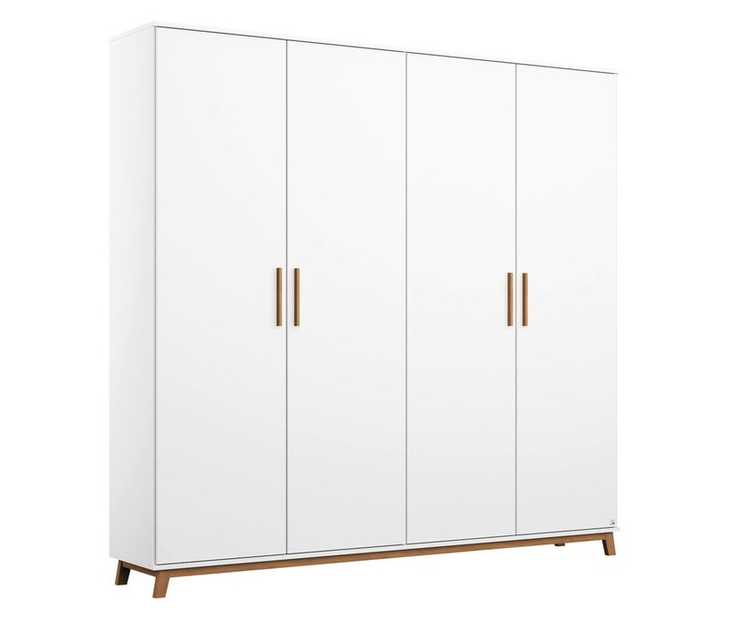 rauch Kleiderschrank »Carlsson« mit Drehtüren - 181x53x203cm - braun - Holz / Holz / Eichenholz