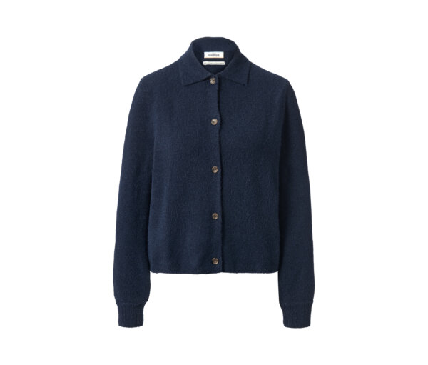 Tchibo - Cardigan mit Kragen - Damen - Gr. L - dunkelblau