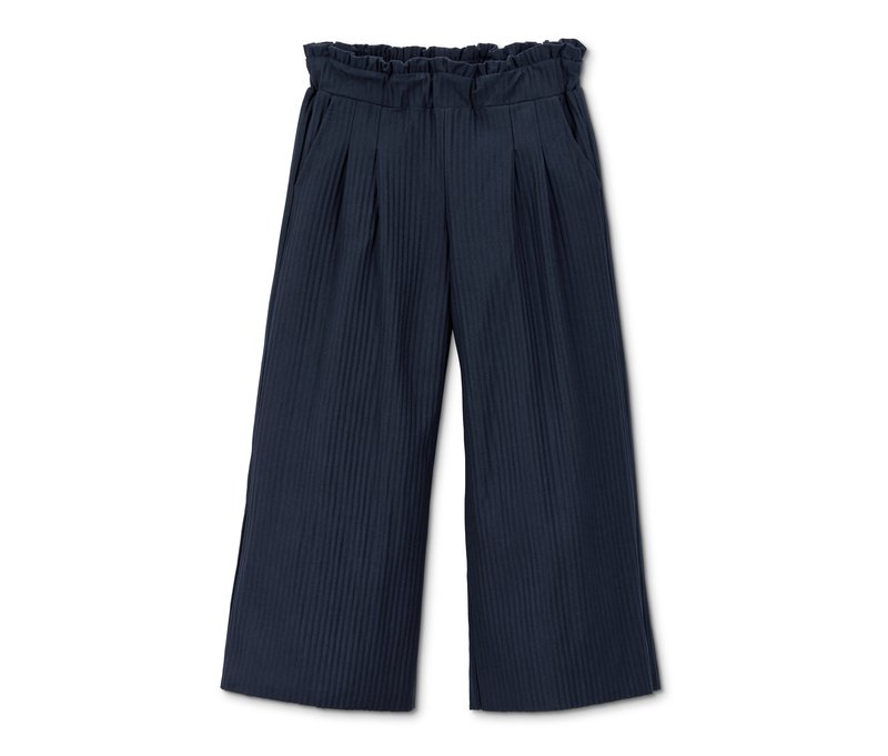 Tchibo - Plissierte Culotte mit recyceltem Material - Mädchen - Gr. 134/140 - dunkelblau