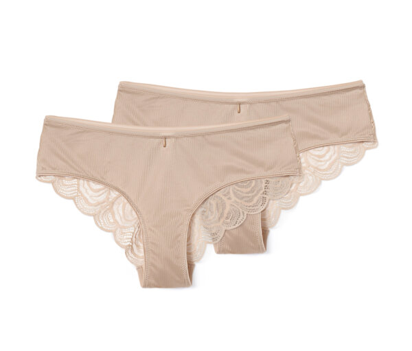 Tchibo - 2 Brazilslips - Damen - Gr. S - beige