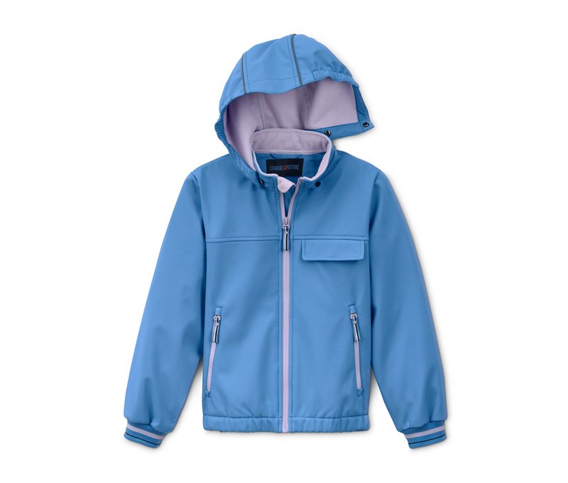 Tchibo - Softshelljacke mit recyceltem Material - Mädchen - Gr. 122/128 - hellblau