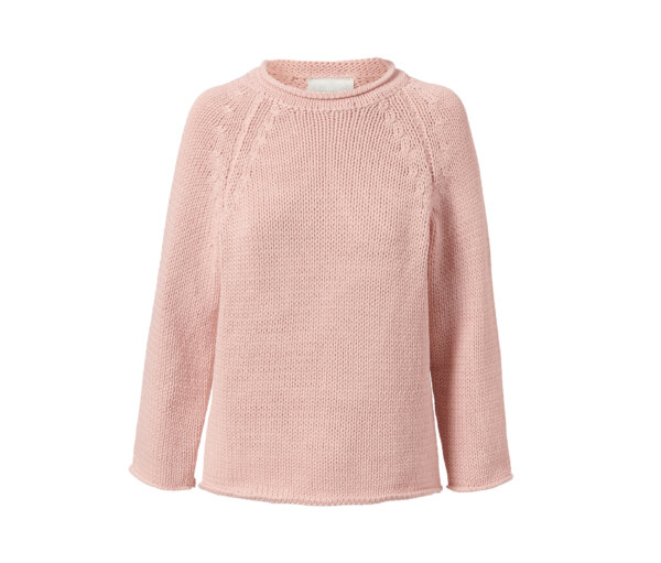 Tchibo - Grobstrick-Pullover aus Bändchengarn - Damen - Gr. M - rosé