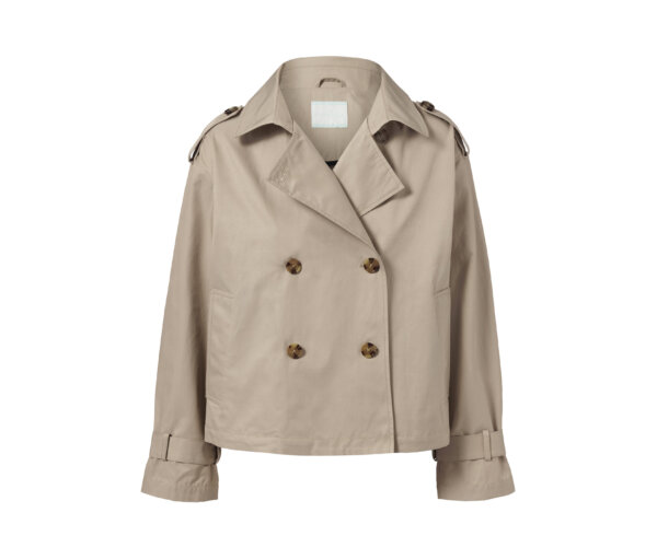 Tchibo - Kurzer Trenchcoat - Damen - Gr. 46 - beige