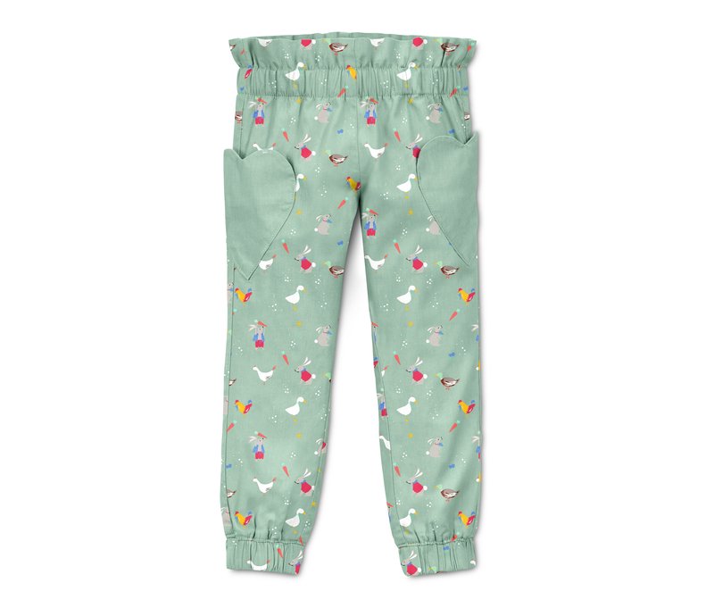 Tchibo - Schlupfhose aus Bio-Baumwolle - Mädchen - Gr. 98/104 - olivgrün