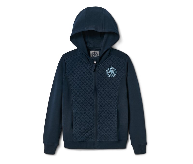 Tchibo - Sweatjacke - Mädchen - Gr. 146/152 - dunkelblau