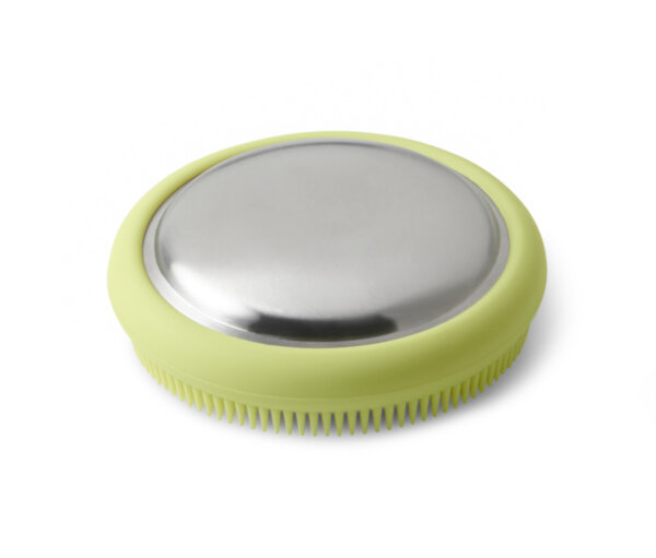 Tchibo - Edelstahlseife mit Bürste - silber