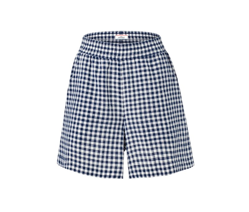 Tchibo - Karierte Webshorts - Damen - Gr. 46 - dunkelblau/kariert