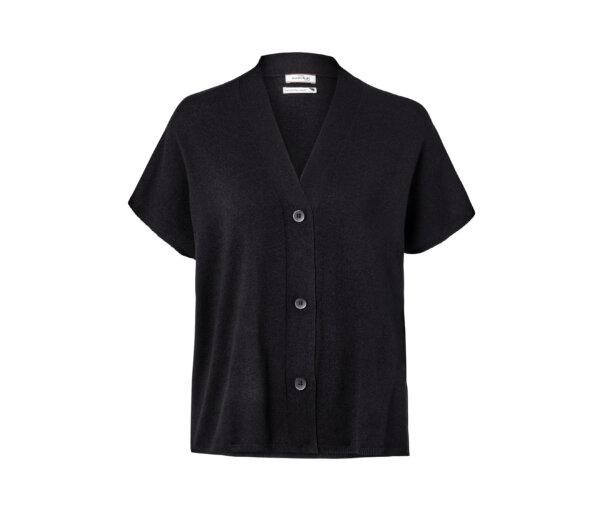 Tchibo - Kurzärmeliger Cardigan - Damen - Gr. S - schwarz