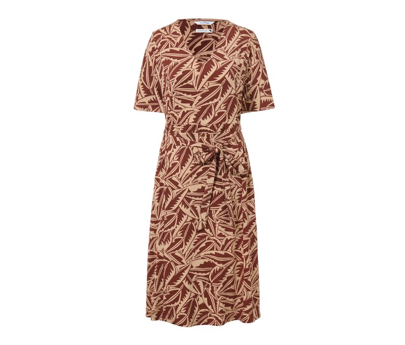 Tchibo - Bedrucktes Jerseykleid - Damen - Gr. XXL - beige/print