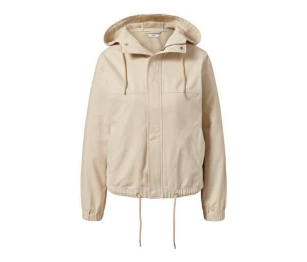 Tchibo - Webjacke mit Kapuze - Damen - Gr. 44 - braun