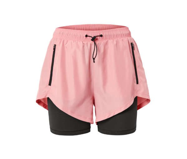 Tchibo - 2-in-1-Laufshorts - Damen - Gr. 40 - schwarz