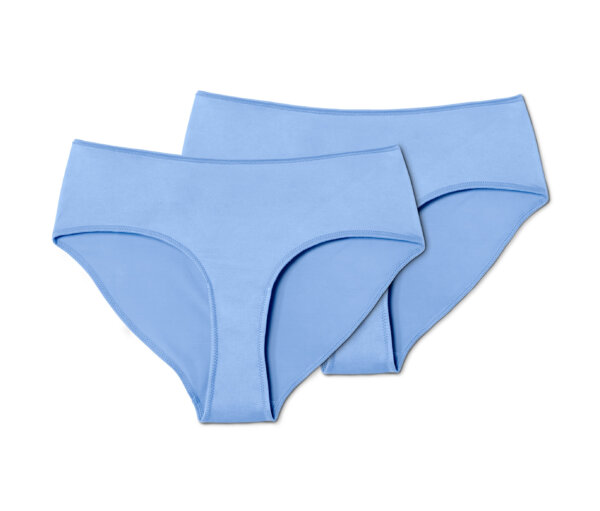 Tchibo - 2 Mini-Slips - Damen - Gr. L - blau