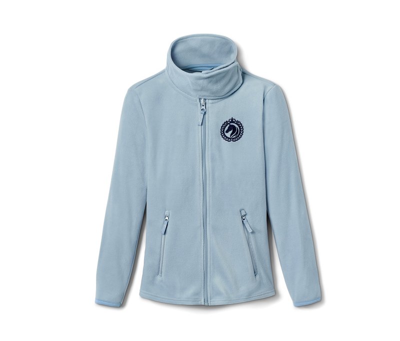 Tchibo - Fleecejacke aus recyceltem Material - Mädchen - Gr. 134/140 - hellblau