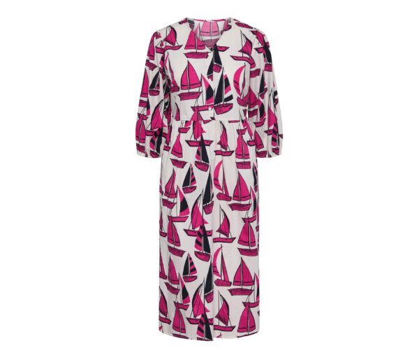 Tchibo - Midikleid mit Print - Damen - Gr. 48 - weiß