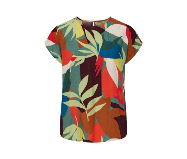 Tchibo - Bluse mit Print - Damen - Gr. 40 - mehrfarbig