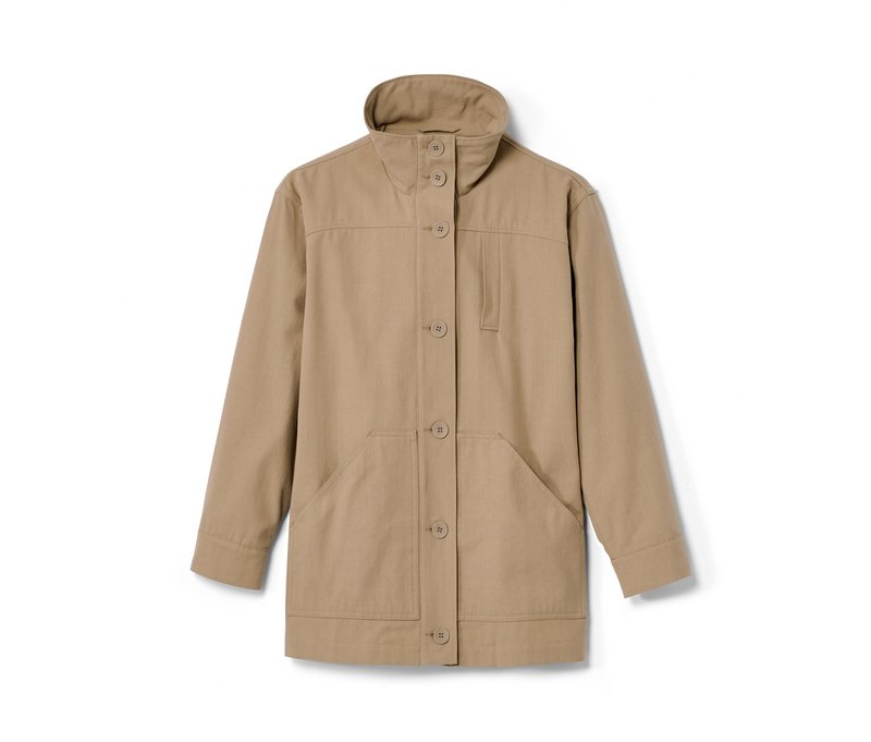Nah/Studio Parka - recycelte Baumwolle - Gr. 38 - braun