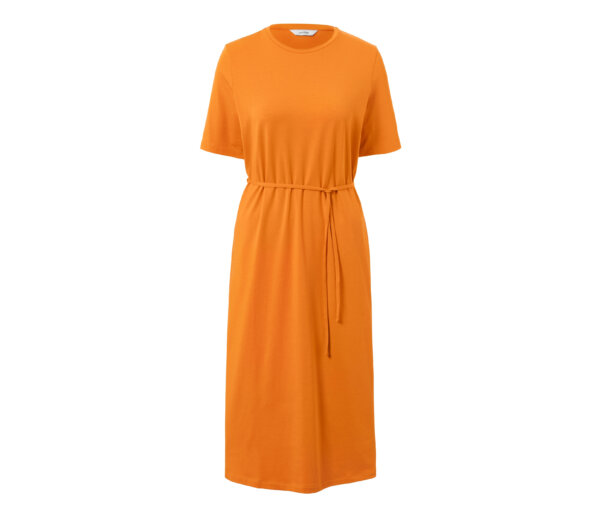 Tchibo - Jerseykleid mit Taillengürtel - Damen - Gr. L - orange