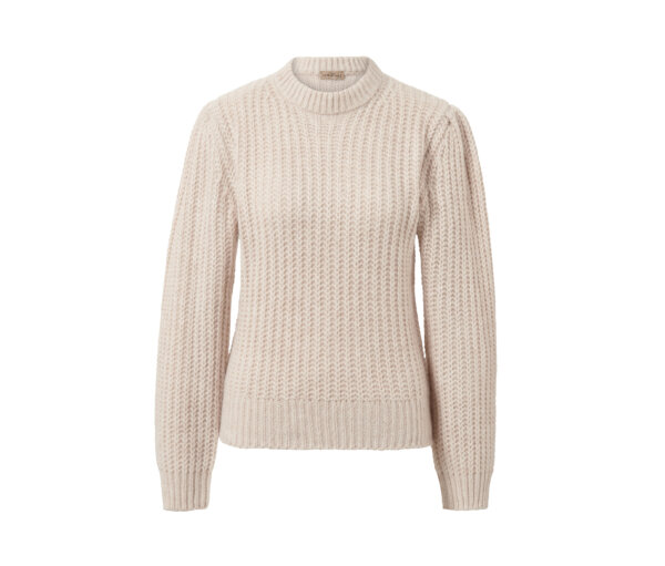 Tchibo - Grobstrick-Pullover mit Wolle - Damen - Gr. S - weiß