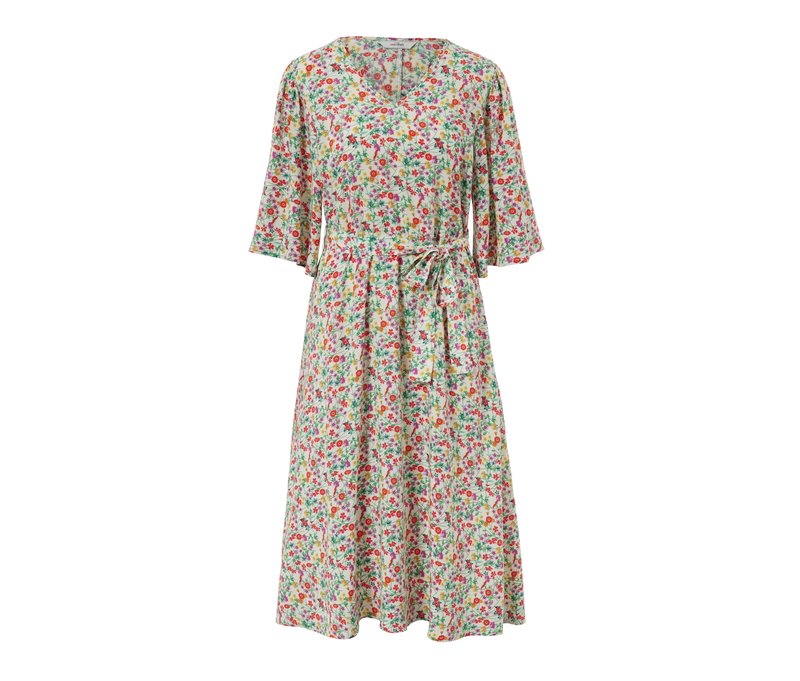 Tchibo - Kleid mit Print - Damen - Gr. 40 - mehrfarbig/geblümt