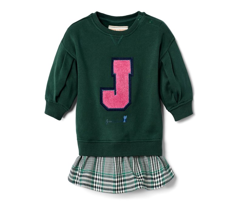 Tchibo - Kleid - Mädchen - Gr. 122/128 - dunkelblau/kariert