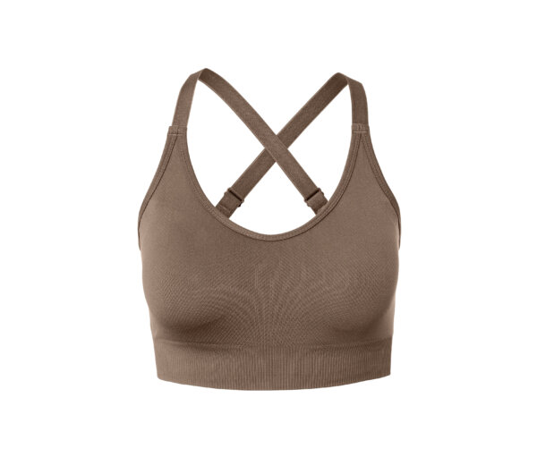 Tchibo - Seamless-Sportbustier - Damen - Gr. S - braun