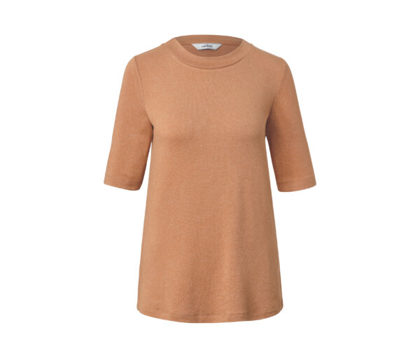 Tchibo - Halbarmshirt - Damen - Gr. M - beige