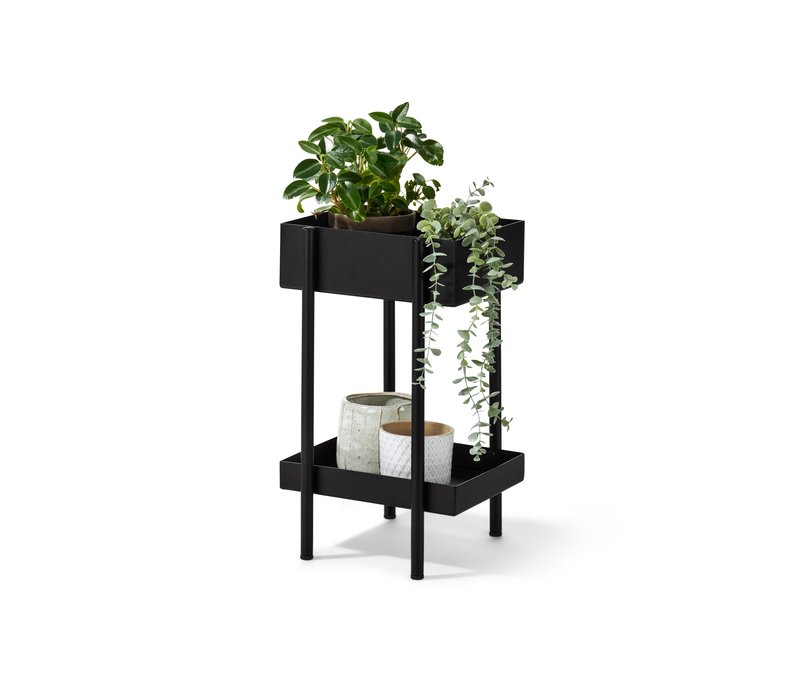 Tchibo - Plantbox »Skede« - 30x29,5x50,5cm - schwarz - Stahl