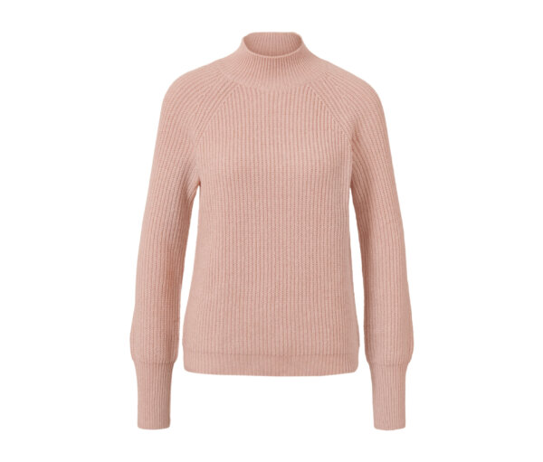 Tchibo - Strickpullover mit Stehkragen - Damen - Gr. L - rosé