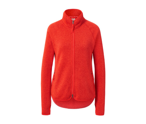 Tchibo - Strickfleece-Jacke - Damen - Gr. M - orange