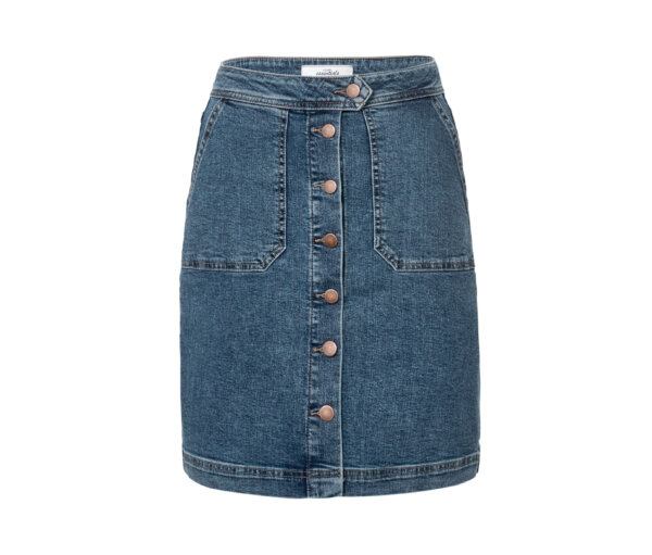 Tchibo - Jeansrock mit Knopfleiste - Damen - Gr. 46 - dunkelblau