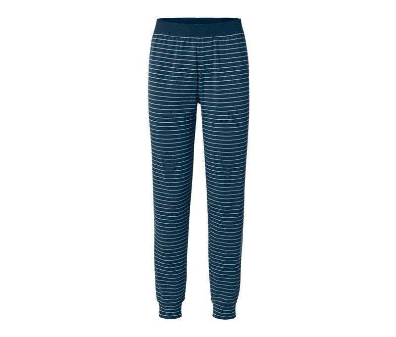 Tchibo - Pyjamahose - Damen - Gr. S - dunkelblau/gestreift