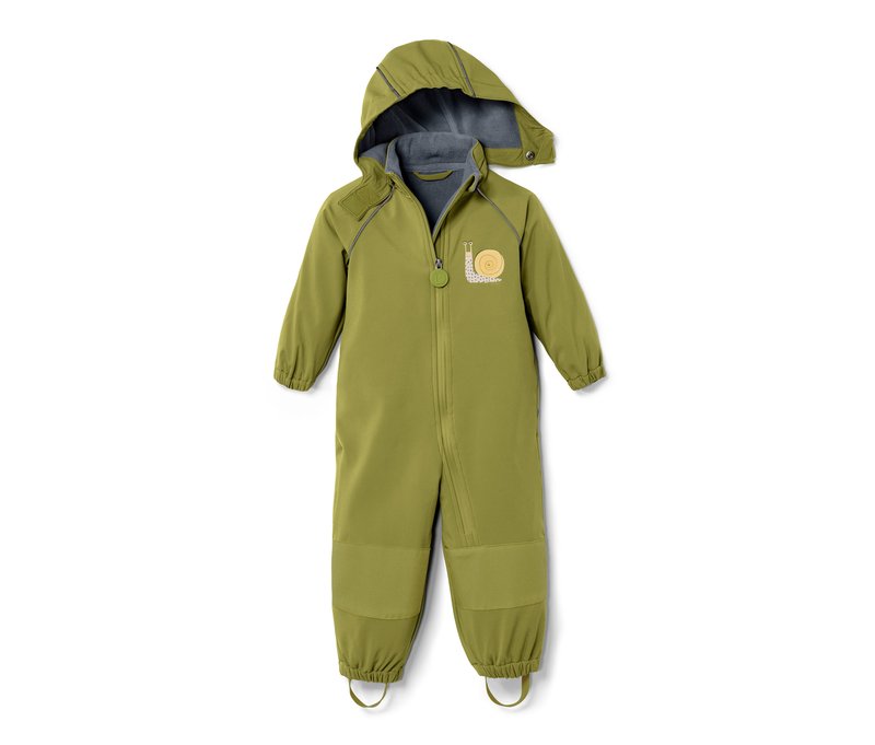 Tchibo - Kleinkind-Softshell-Einteiler - Herren - Gr. 122/128 - olivgrün