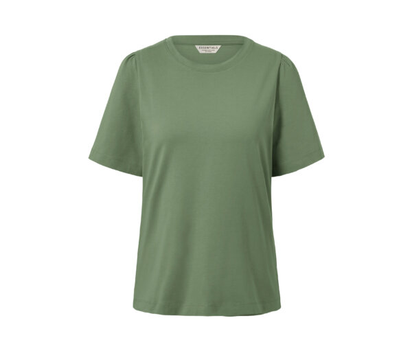 Tchibo - Shirt mit Raffung - Damen - Gr. XS - grün