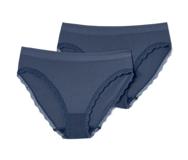 Tchibo - 2 Seamless-Pantys - Damen - Gr. M - blau