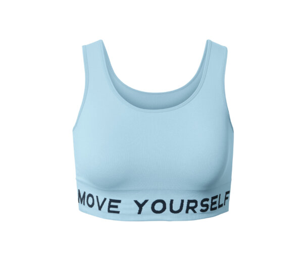 Tchibo - Seamless-Sport-Bustier - Damen - Gr. M - hellblau