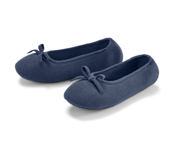 Tchibo - Ballerina-Hausschuhe - Damen - Gr. 36-37 - blau