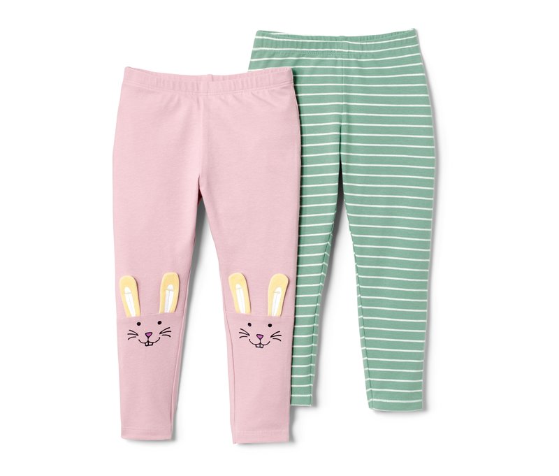 Tchibo - 2 Kleinkinder-Leggings - Mädchen - Gr. 98/104 - lila