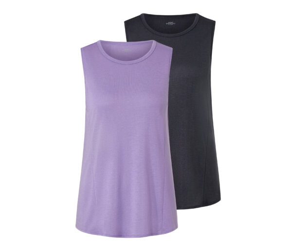 Tchibo - 2 Sport-Tops - Damen - Gr. XS - anthrazit