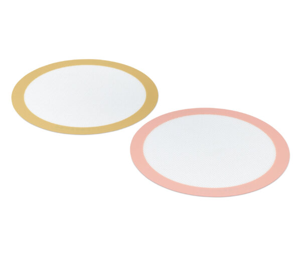 Tchibo - 2 runde Dauerbackmatten - weiß