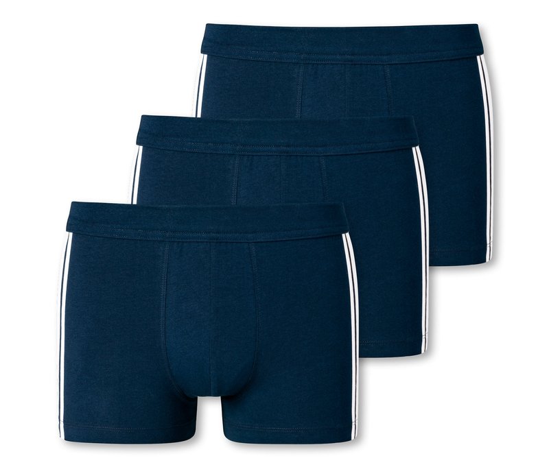 3 Schiesser Shorts - Herren - Gr. L/6 - dunkelblau