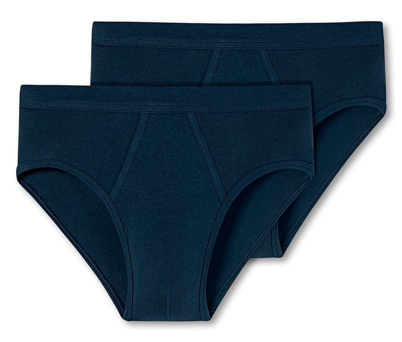 2 Schiesser Sportslips - Herren - Gr. L/6 - dunkelblau