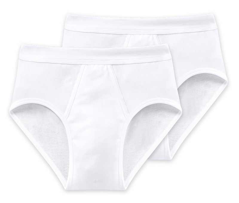 2 Schiesser Sportslips - Herren - Gr. M/5 - weiß