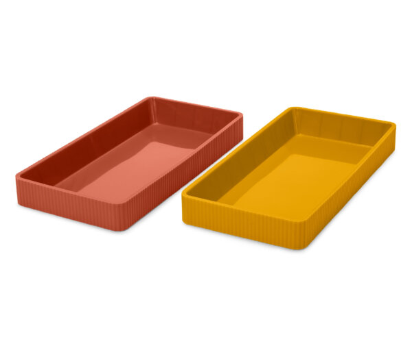 Tchibo - 2 Silikon-Backschalen - gelb